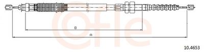 Cable Pull, parking brake COFLE 92.10.4653