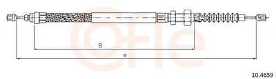 Cable Pull, parking brake COFLE 92.10.4659