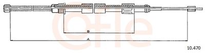 Cable Pull, parking brake COFLE 92.10.470