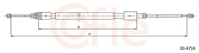 Cable Pull, parking brake COFLE 92.10.4716