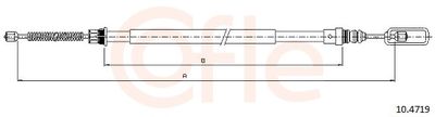 Cable Pull, parking brake COFLE 92.10.4719