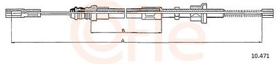 Cable Pull, parking brake COFLE 92.10.471