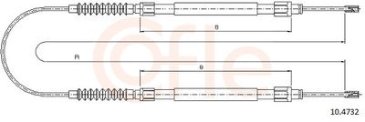 Cable Pull, parking brake COFLE 92.10.4732