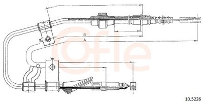 Cable Pull, parking brake COFLE 92.10.5226