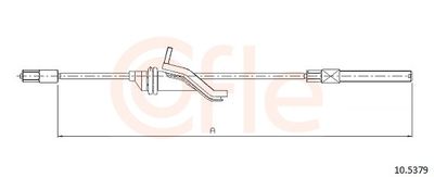 Cable Pull, parking brake COFLE 92.10.5379
