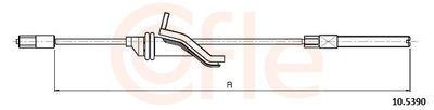 Cable Pull, parking brake COFLE 92.10.5390