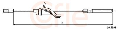 Cable Pull, parking brake COFLE 92.10.5391