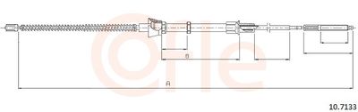Cable Pull, parking brake COFLE 92.10.7133