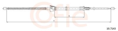 Cable Pull, parking brake COFLE 92.10.7143