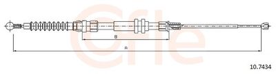 Cable Pull, parking brake COFLE 92.10.7434