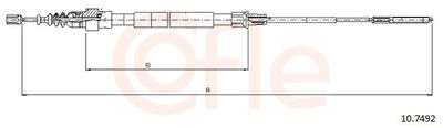 Cable Pull, parking brake COFLE 92.10.7492