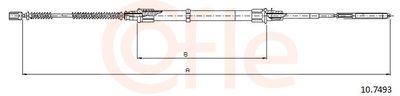 Cable Pull, parking brake COFLE 92.10.7493