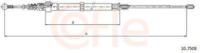 Cable Pull, parking brake COFLE 92.10.7508