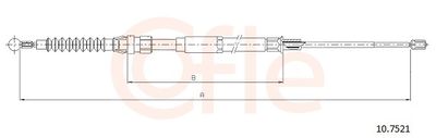 Cable Pull, parking brake COFLE 92.10.7521