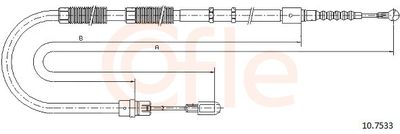 Cable Pull, parking brake COFLE 92.10.7533