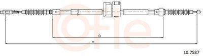 Cable Pull, parking brake COFLE 92.10.7587