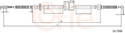 Cable Pull, parking brake COFLE 92.10.7588