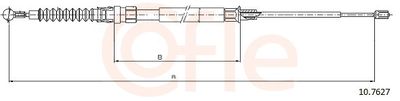 Cable Pull, parking brake COFLE 92.10.7627