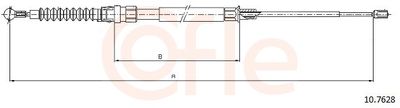 Cable Pull, parking brake COFLE 92.10.7628
