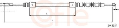 Cable Pull, parking brake COFLE 92.10.8184