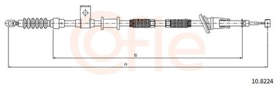 Cable Pull, parking brake COFLE 92.10.8224