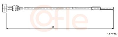 Cable Pull, parking brake COFLE 92.10.8226