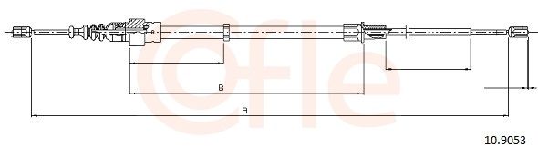 COFLE 92.10.9053 Cable Pull, parking brake