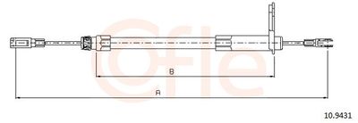 Cable Pull, parking brake COFLE 92.10.9431