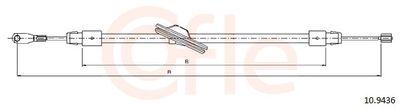 Cable Pull, parking brake COFLE 92.10.9436