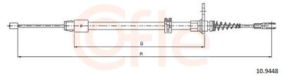 Cable Pull, parking brake COFLE 92.10.9448