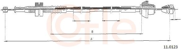 COFLE 92.11.0123 Accelerator Cable