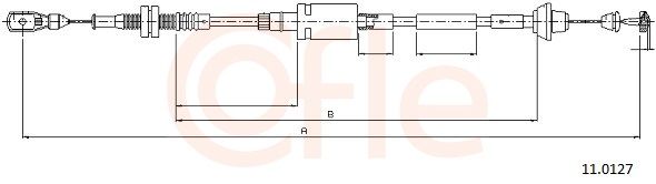 COFLE 92.11.0127 Accelerator Cable