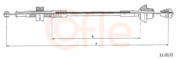 COFLE 92.11.0172 Accelerator Cable