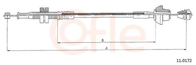 Accelerator Cable COFLE 92.11.0172