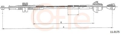 Accelerator Cable COFLE 92.11.0175