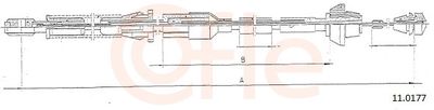 Accelerator Cable COFLE 92.11.0177