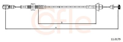 Accelerator Cable COFLE 92.11.0179