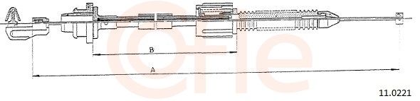 COFLE 92.11.0221 Accelerator Cable