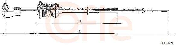 COFLE 92.11.028 Accelerator Cable