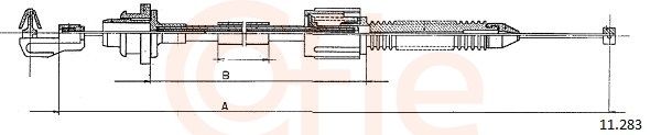 COFLE 92.11.0283 Accelerator Cable