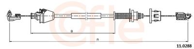 Accelerator Cable COFLE 92.11.0288