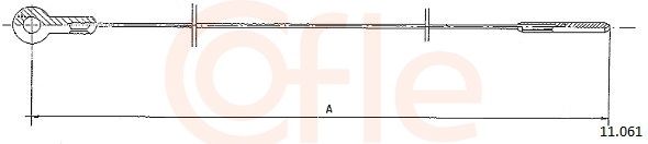 COFLE 92.11.061 Accelerator Cable