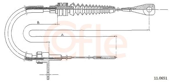 COFLE 92.11.0651 Accelerator Cable