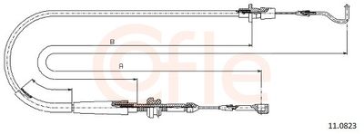 Accelerator Cable COFLE 92.11.0823