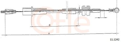 Accelerator Cable COFLE 92.11.1242