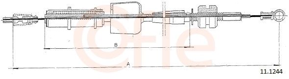 COFLE 92.11.1244 Accelerator Cable
