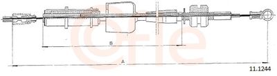Accelerator Cable COFLE 92.11.1244