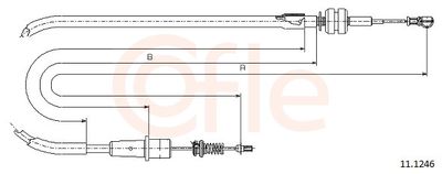 Accelerator Cable COFLE 92.11.1246