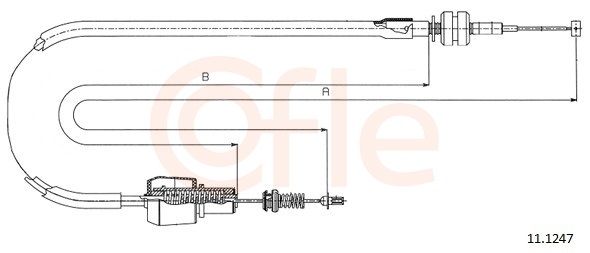 COFLE 92.11.1247 Accelerator Cable