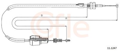 Accelerator Cable COFLE 92.11.1247